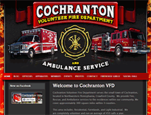 Tablet Screenshot of cochrantonfire.com